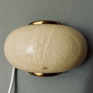 Vintage Murano Yellow Glass Wall Lamp Free Shipping USA