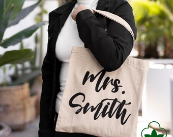 Custom Text Tote Bag - Personalized Bridesmaid Gift- Personalized Your Text Here Tote Bag