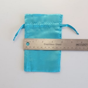 Ten, medium, satin drawstring gift bags 4&quot;x6&quot;