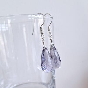 Purple amethyst earrings