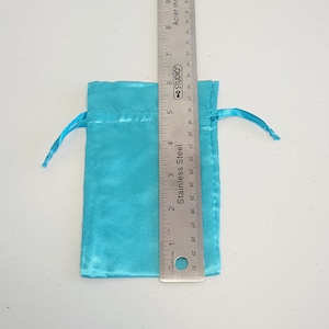 Ten, medium, satin drawstring gift bags 4&quot;x6&quot;