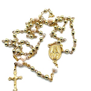 10 pc Baptism Favors | Baptism Gold Rosary | Baptism Favors | Baptism Rosary Favors | Recuerdos de Bautizó | Catholic Baptism Favors