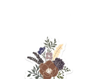 Katholischer Blumenaufkleber | Wasserdichter Bibel-Vers-Aufkleber