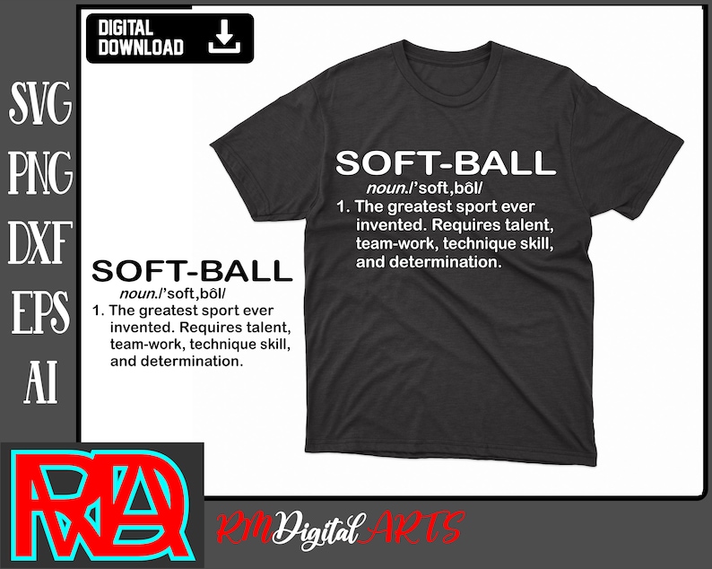 Softball Meaning nouin Softball Girl Svg Sports Svg Etsy
