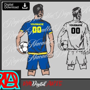 Soccer Silhouette, Soccer Vector, Soccer Clipart, Soccer svg - Cutting and Printing files, Instant Digital Downloads