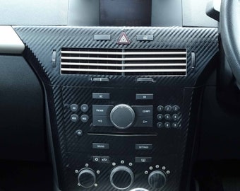 ASTRA H Mk5 fitting 3D Carbon fibre effect centre dash surround trim (2004–10)