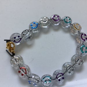 Smiley Gesichtsperlen Armbänder