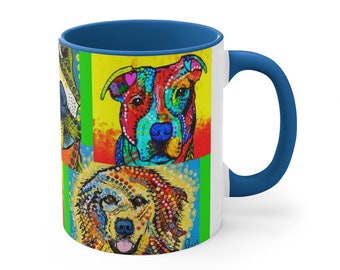 Pop Art Pet Collage Coffee Mug, 11oz