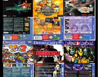 Incrustations de remplacement pour la coque du jeu sega dreamcast.Tous les titres sont disponibles.