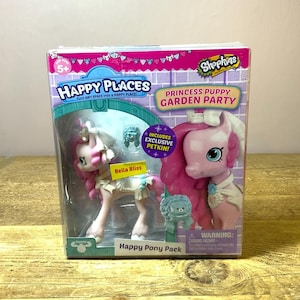 SHOPKINS Happy Places Pony Pack: Bella Bliss, Princess Puppy Garden Party (Retired)
