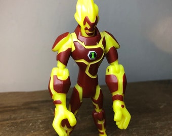 BEN 10 Super Rare Heatblast Omniverse 4”/10cm Action Figure Bandai ‘12 Cartoon Network/ Role Play Alien/ Toy