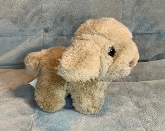 BOOTS Vintage Baby Soft Toy Tiny Pup/Puppy/Dog Light Brown Comforter Plush Stuffed Toy