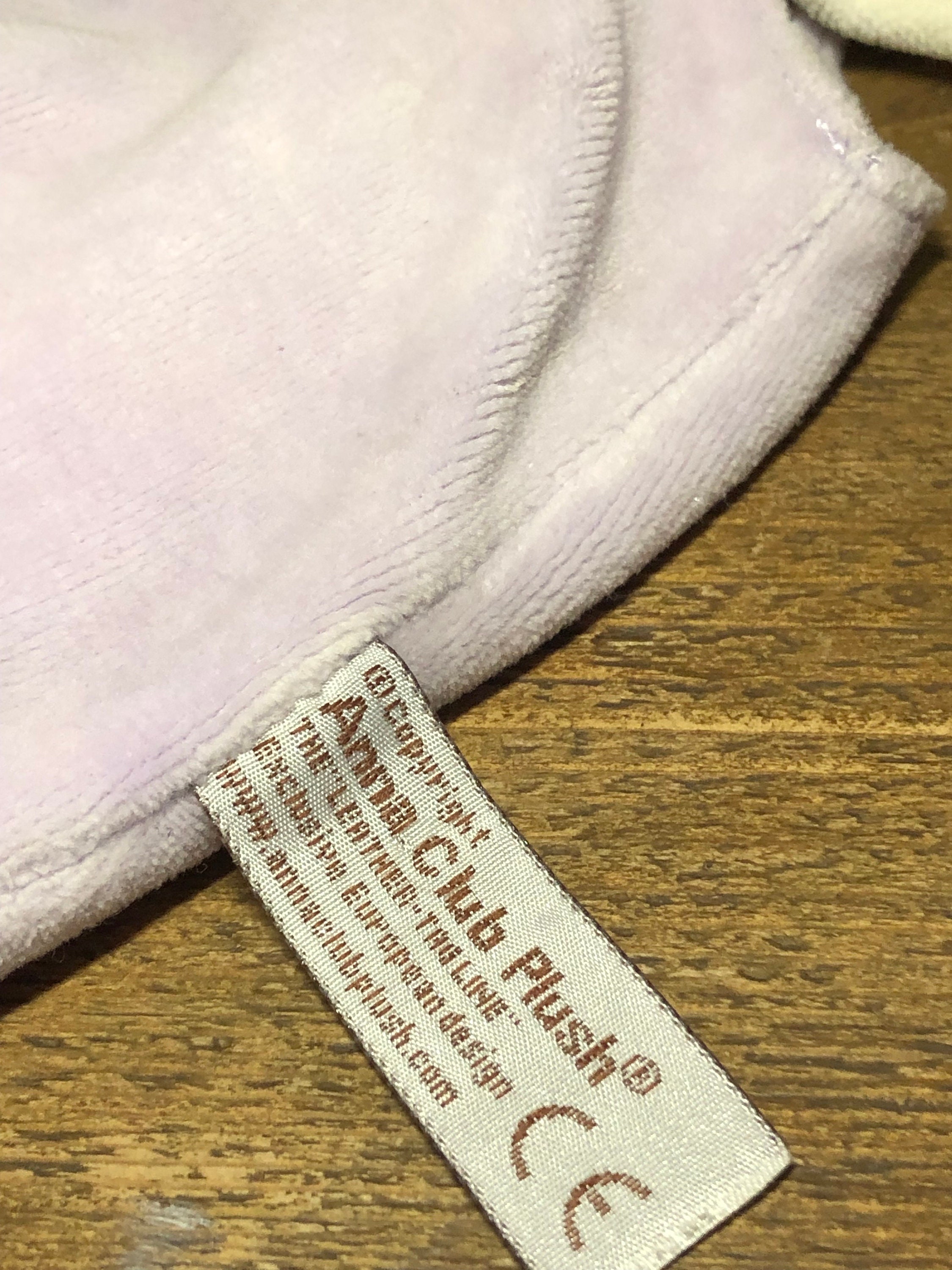 ANNA Club Plusch Vintage Velour Schmusetuch Giraffe Baby Sam Pastellfarben Flieder Grun Beige Geknotete FuBe Nostalgische Erinnerungen Etsy