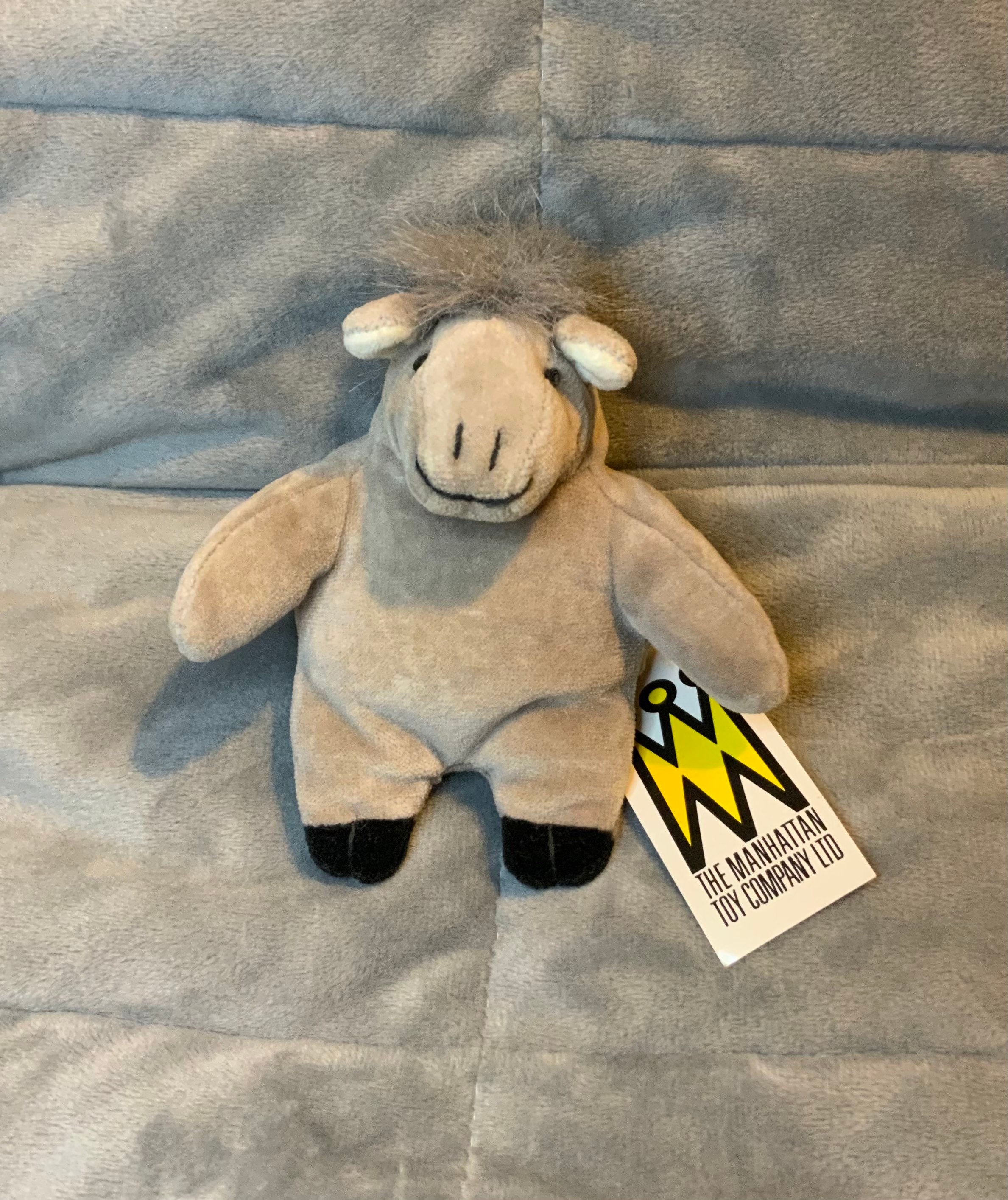 Manhattan Toy Company 1990s 4.5 Farmyard Pudgie Velour Grey Pony Mule Donkey Beanie Bean Bag Toy Rare Small Plush FP 15 Collectible Etsy UK
