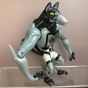BEN 10 DNA Heroes Benwolf, Ben Wolf, Bandai, CN, 6.5&quot;, Action Articulated Figure, Moving Chest, Jaw, w/ Tail, Retro Original Alien Heroes