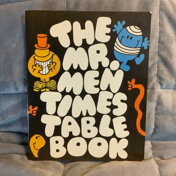 1982 The Mr Men Times Table Book Roger Hargreaves Thurman Paperback Children’s Arithmetic Vintage 1980s Nostalgic Childhood Memorabilia