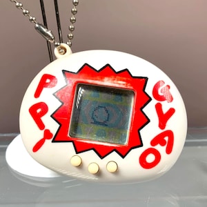 GYAOPPI Virtual Pet, 1990s, Tamagotchi Type Pet, Hatching Dinosaur, English, Red/White, LCD Screen, Dino Egg, 90s Toys