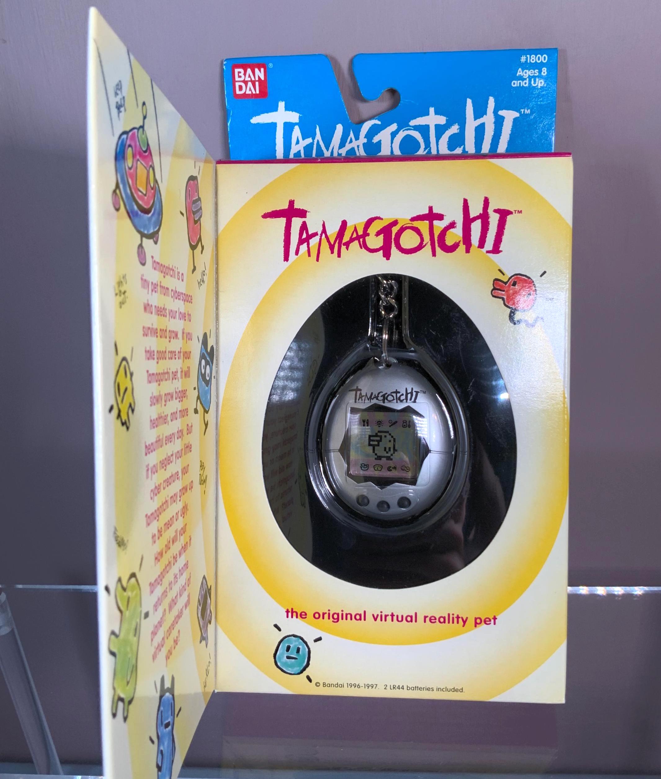 Original 1997 Tamagotchi Gen 2 P2: Silver Matt Shell, New