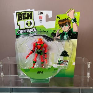 BEN 10 Omniverse NRG Cartoon Network Sealed Figure, 4"/10cm Action Articulated w/ Omnitrix Challenge Mini Figure #36020 Blister Card