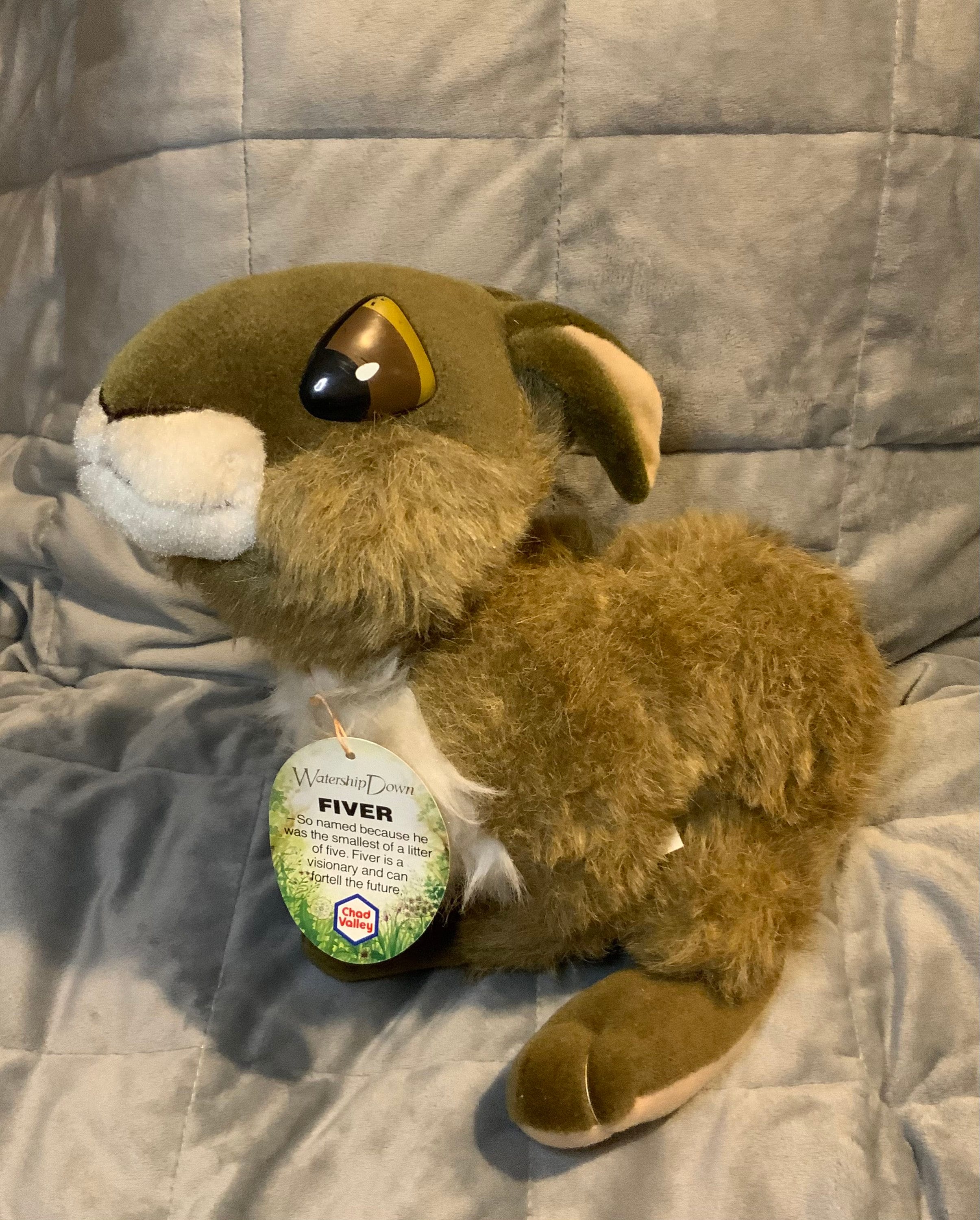 ヴィンテージ　イギリス　CHAD VALLEY うさぎ　ラビット　ぬいぐるみ 1978 Chad Valley Watership Down Fiver Soft Plush Rabbit Stuffed