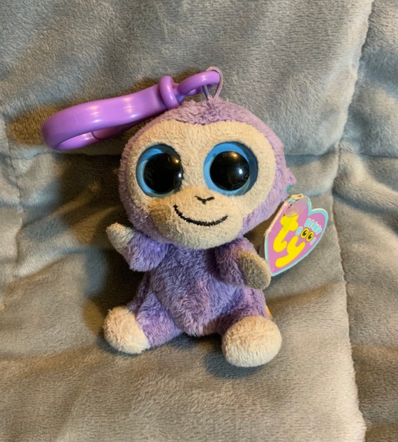 Official Ty Beanie Boo 3 Soft Plush Kids Toy With Key Clip Bag Keyring Gift