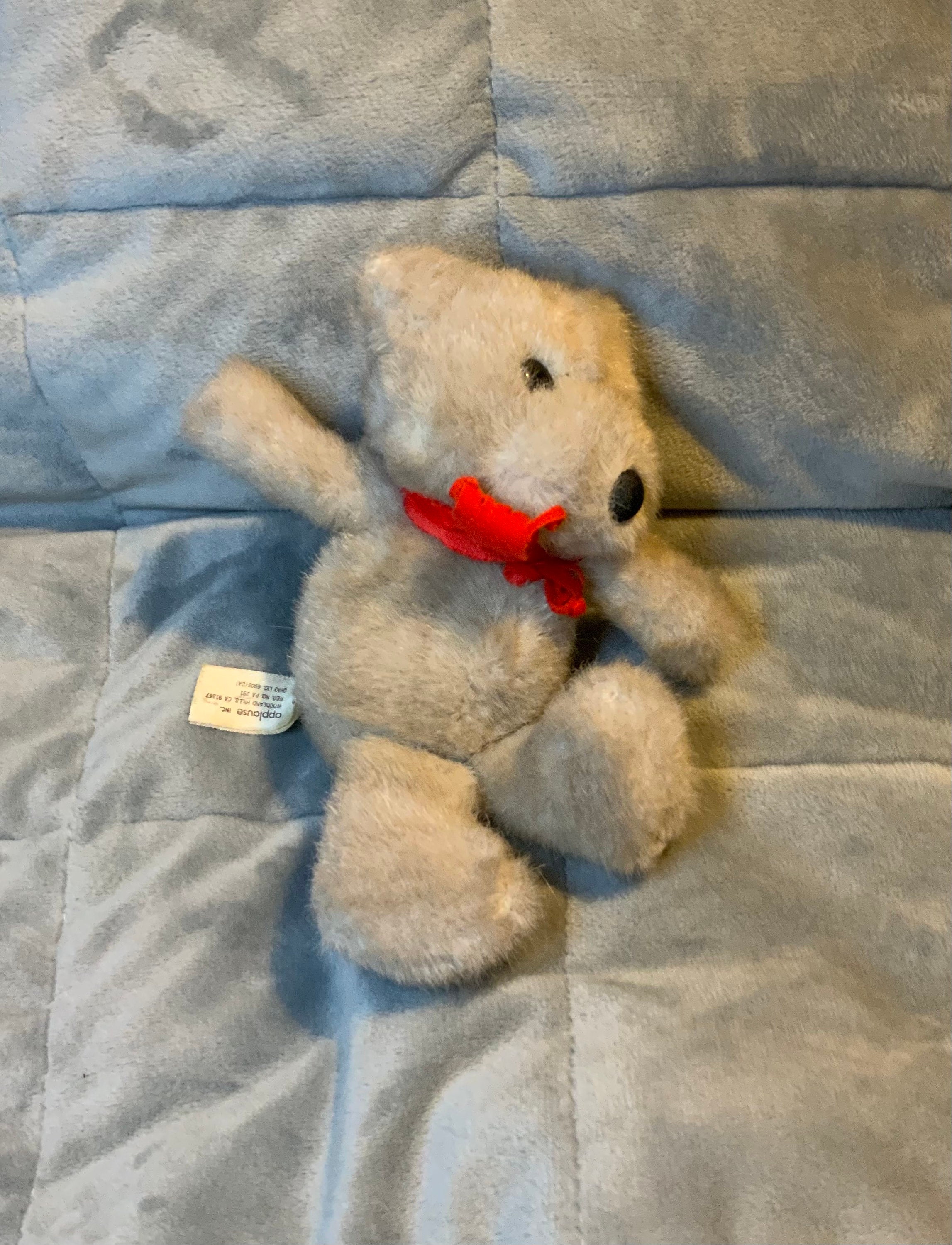 Valentine Vintage Applause 1985 Sweetheart Teddy Bear White Red