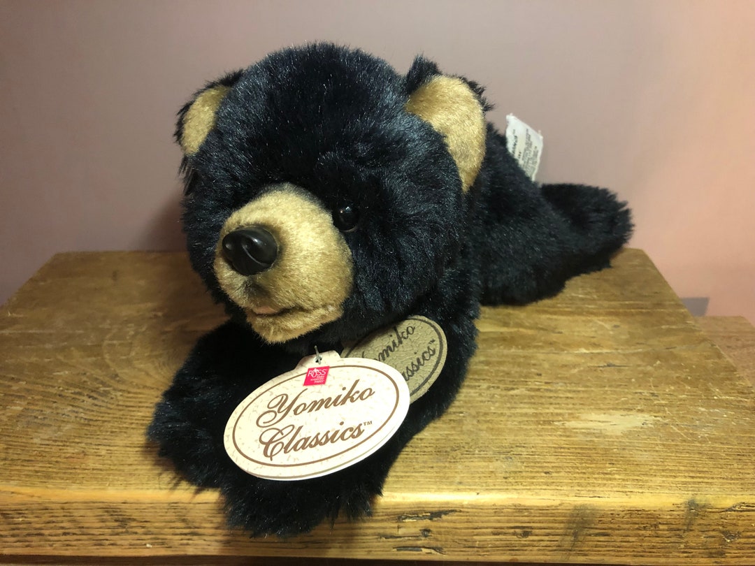 Yomiko Classics ブラックベアの子のぬいぐるみ - Russ Berrie のタグ