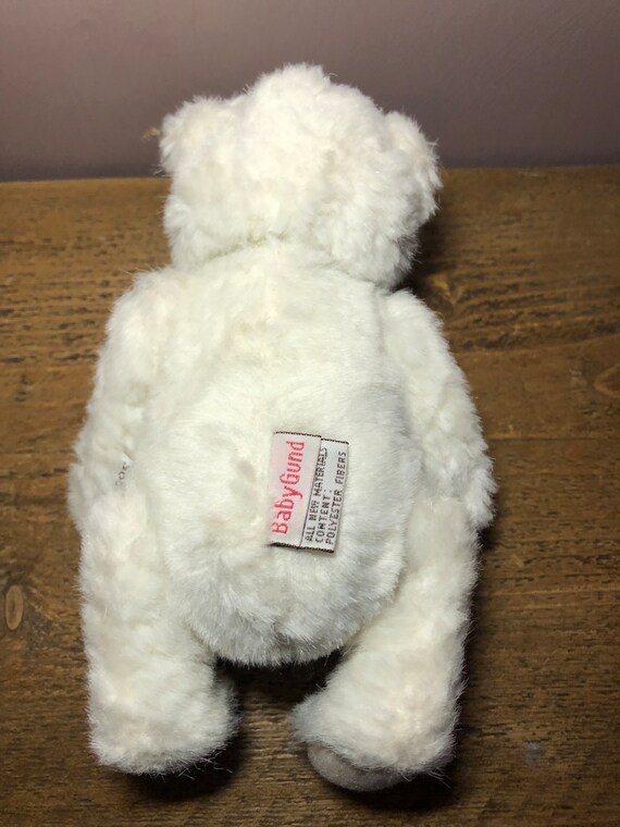 Ours En Peluche Vintage Démonté - Blanc, Membres Recourbés - Rare - Années 35-40