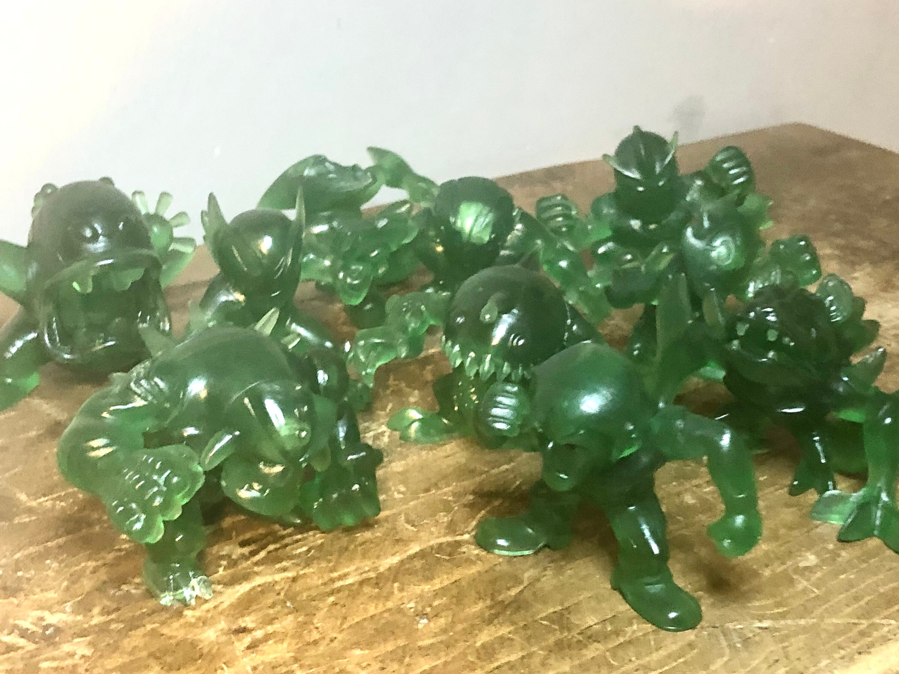 BEN 10 Omniverse Mini Figure Toys X 10 Translucent Green Clear - Etsy