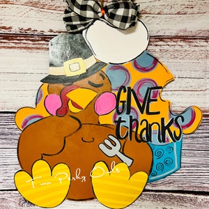 Turkey Wooden Door Hanger | Thanksgiving Door Hanger | Fall Decor | Fall Door Sign | Hello Fall Hanger | Fall | Autumn | Pumpkin Spice |