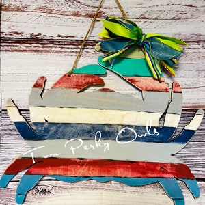 Summer Door Hanger | Coastal decor |  Door Hanger | Summer Decor | Beach Vibes | Pool Vibes | Beach Decor| Welcome Sign |Summertime | crab
