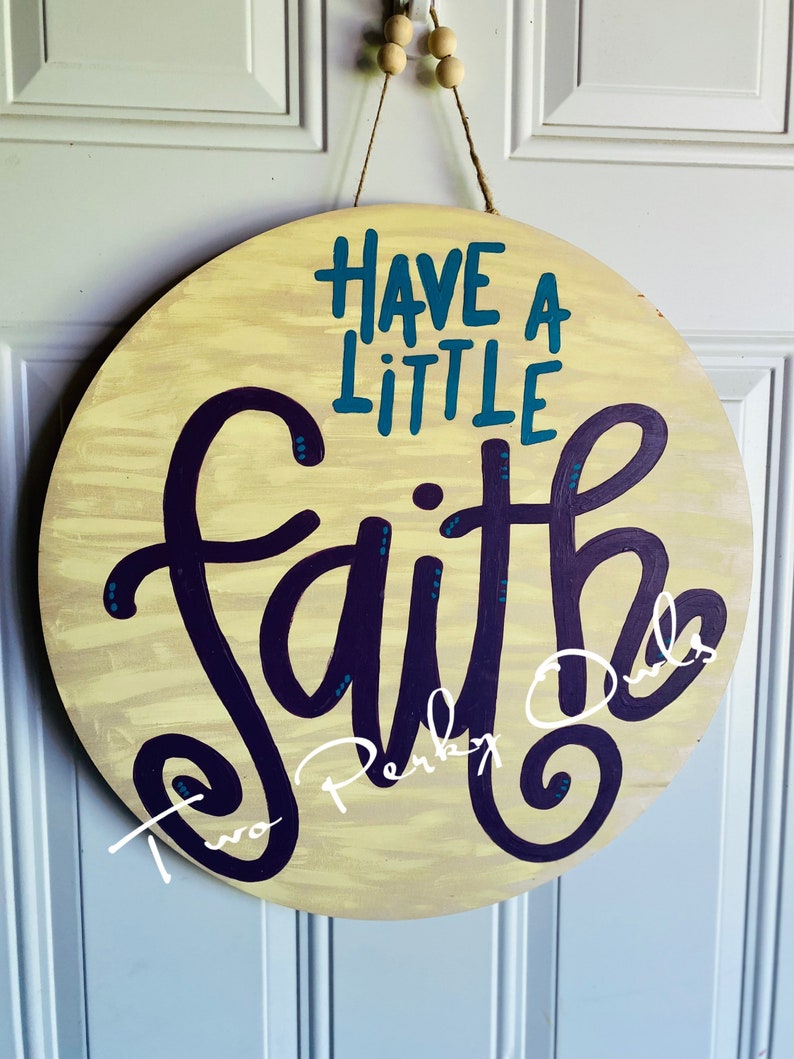 Faith Door Hangers Door Hanger Religious Door Etsy