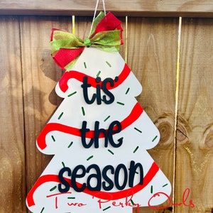 Merry Christmas Door Hanger | Christmas Door Hanger | Merry Christmas  | Winter Decor | Door Hanger | Christmas Tree | Little Debbie | sign