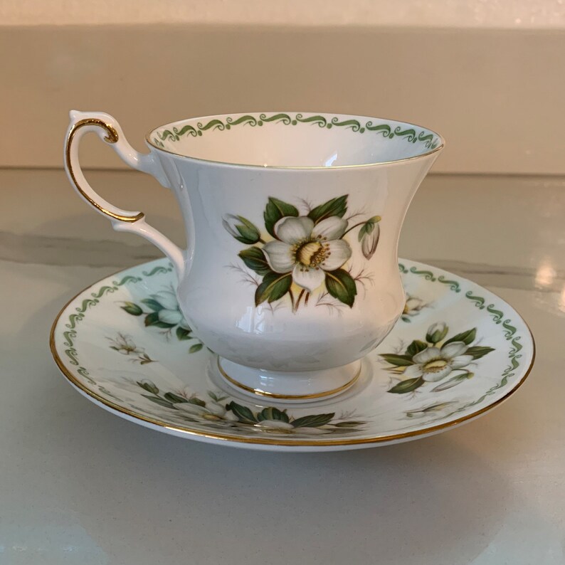 Queens Fine Bone China by Rosina With Christmas Roses Etsy