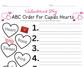Valentine's Day ABC Order