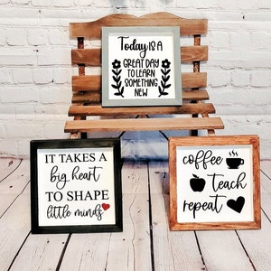 Teacher Gift | Teacher Decor | Classroom Decor | Teacher Wood Signs | Classroom Wood Signs | Teacher Appreciation | Gift for Teacher | Signs