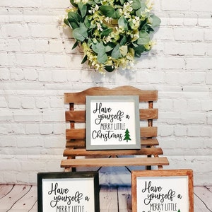 Have Yourself a Merry Little Christmas Wood Signs Holiday Accent Sign