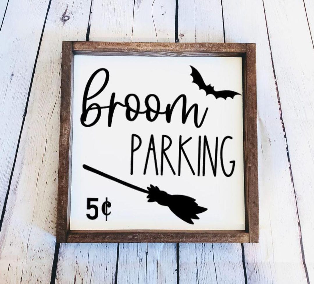 Broom Parking | Halloween Witch Decor | Halloween Decorating ...
