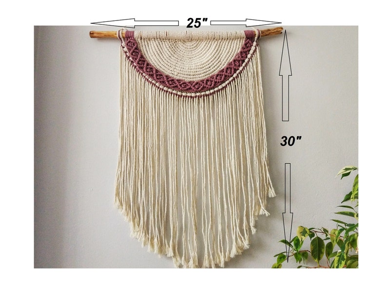 Macrame Wall Hanging, Boho Wall Decor, Nursery Decor, New Home Ornament, Housewarming gift, Gril image 5