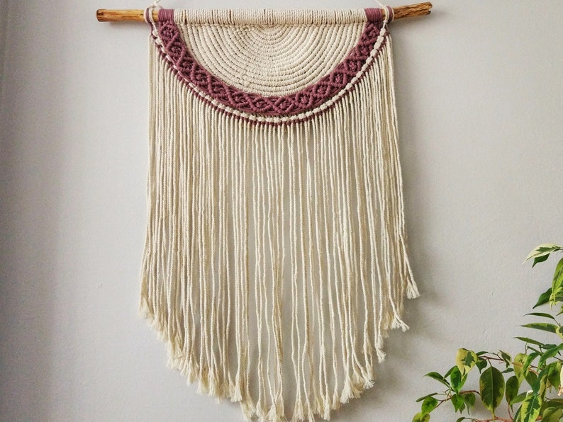 Macrame Wall Hanging, Boho Wall Decor, Nursery Decor, New Home Ornament, Housewarming gift, Gril image 4