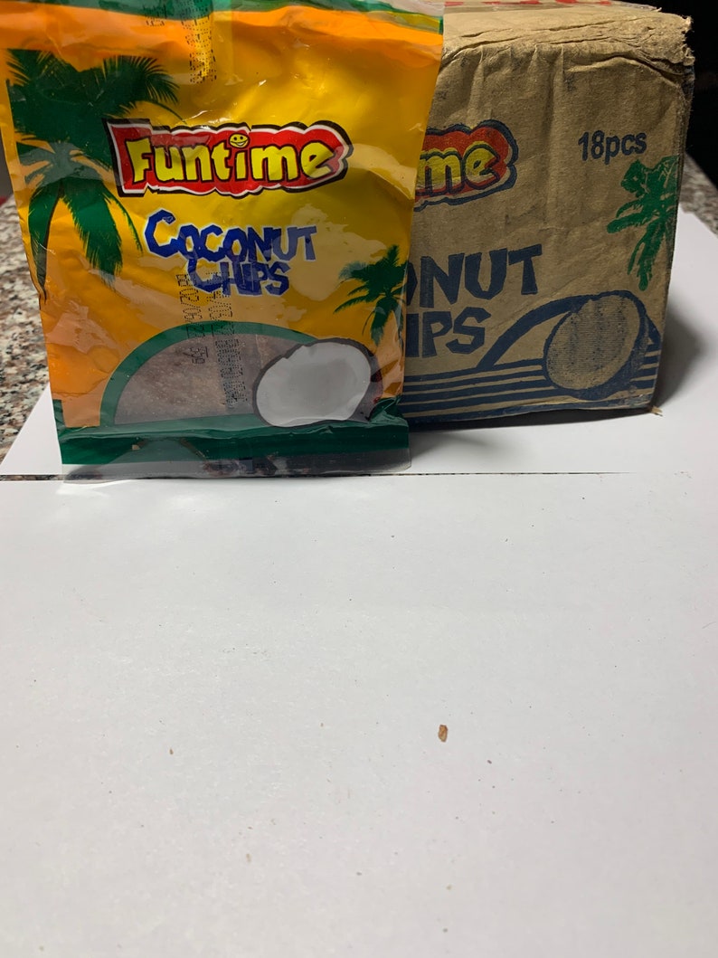 Funtime Coconut Chips/ Case of 18/ Pre Order/please Allow 2 Etsy