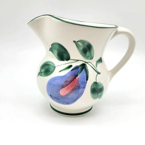 Italian Hand Painted Ceramic Milk Pitcher