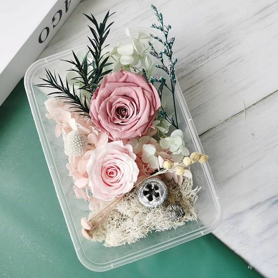 Preserved Flower DIY Package Materials Preserved Rose DIY Etsy