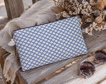 Handmade Cotton Purse: Ethnic Nagaland Woven Clutch - Last Minute Gift
