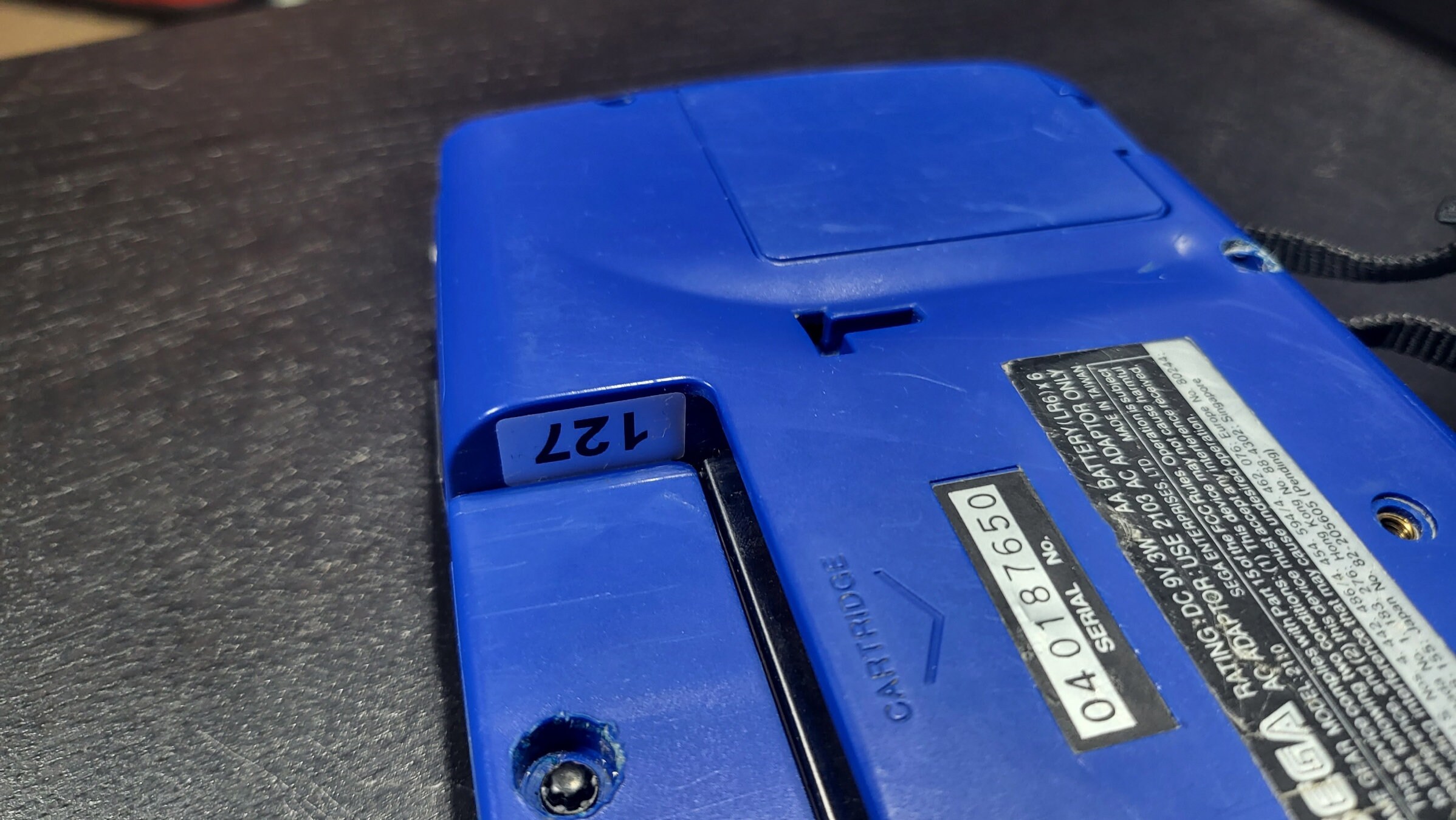 Original Blue Game Gear No.127 Etsy