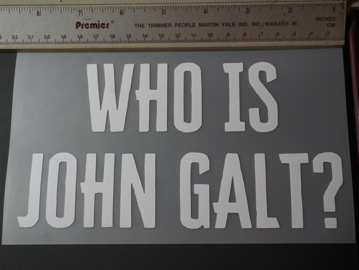 Who is John Galt Window Decal Etsy