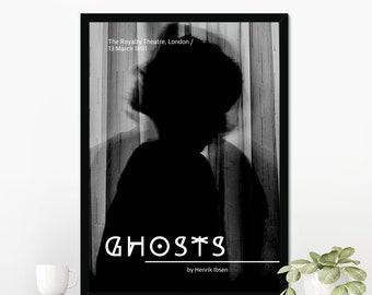 Ghosts by Henrik Ibsen - First Run Art Print. Framed or Unframed. A5/A4/A3/A2