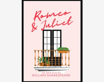 Romeo and Juliet by William Shakespeare. First Run Art Print. Framed or Unframed. A5/A4/A3/A2