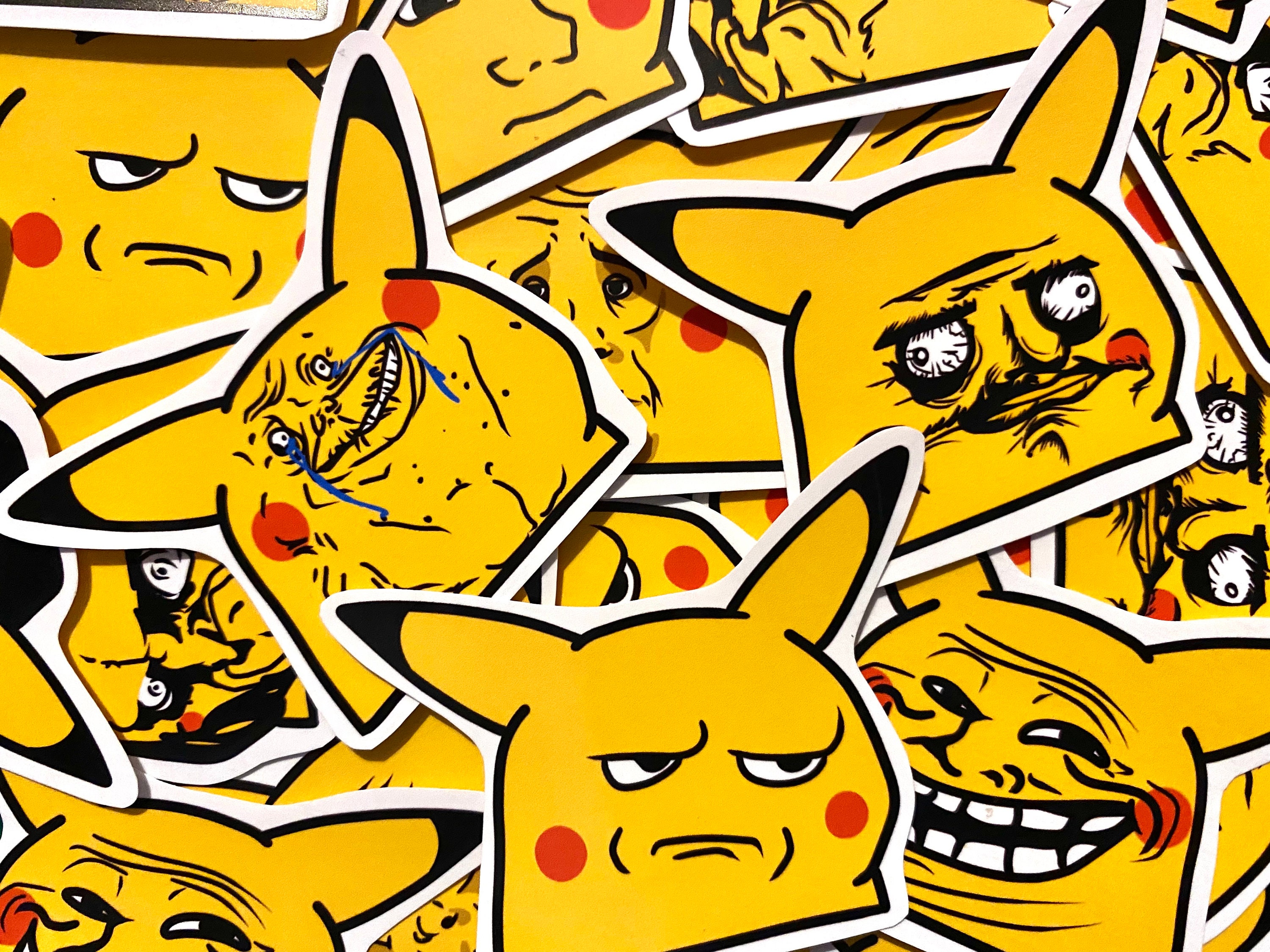 Pikachu meme sticker – Thee Sticker God