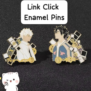 Anime Link Click lu guang cheng xiaoshi Brooch Charles Lucas Small Cartoon Fresh Metal Button Badge Jewelry for Clothing Handbag Fashion Acc